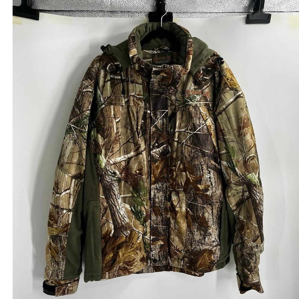 Scentlok Real Tree Camo Lined Heavy Hunting Coat Jacket Men’s XL